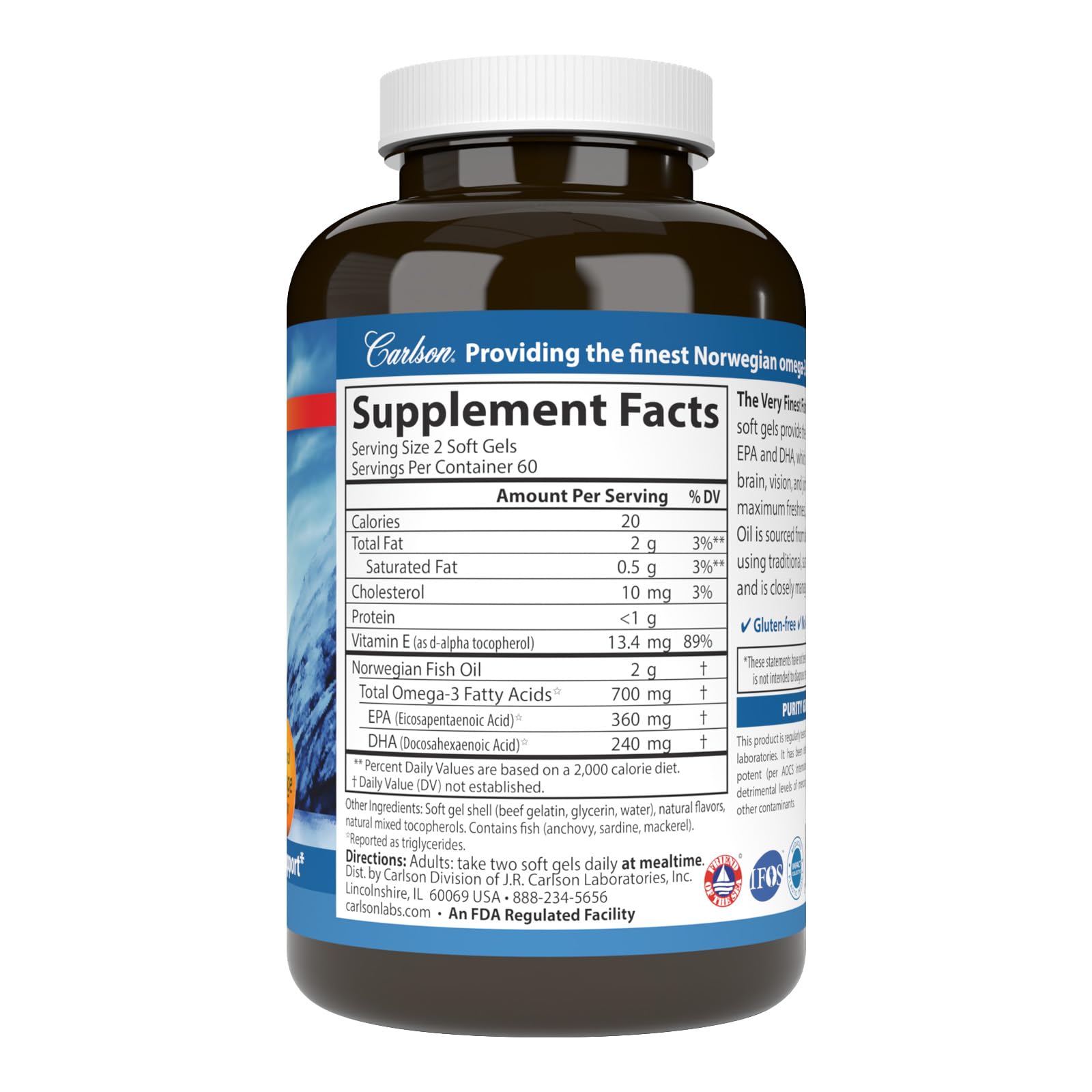 Carlson omega-3 supports whole body health