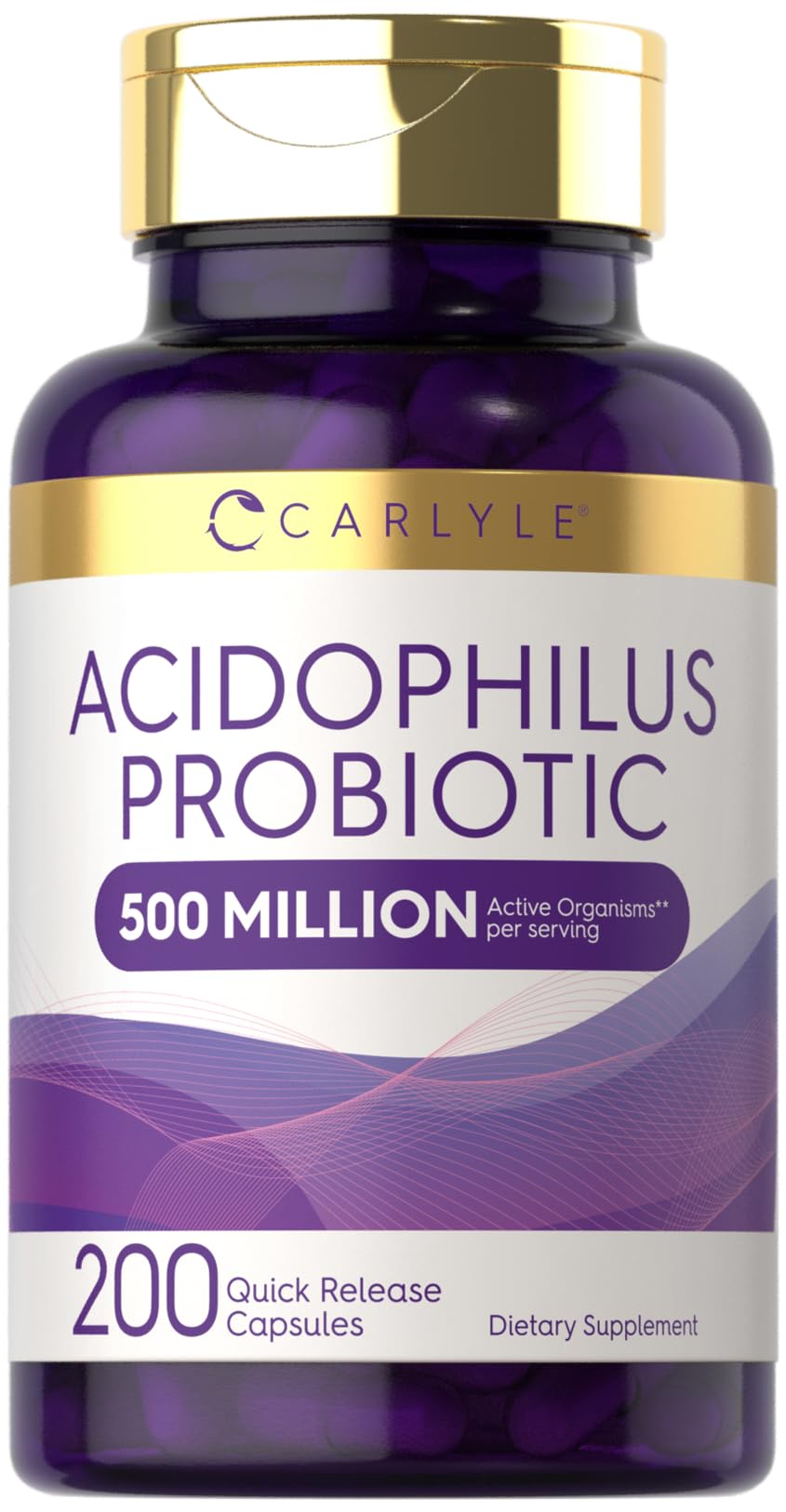 Carlyle Acidophilus Probiotic Capsules bottle front