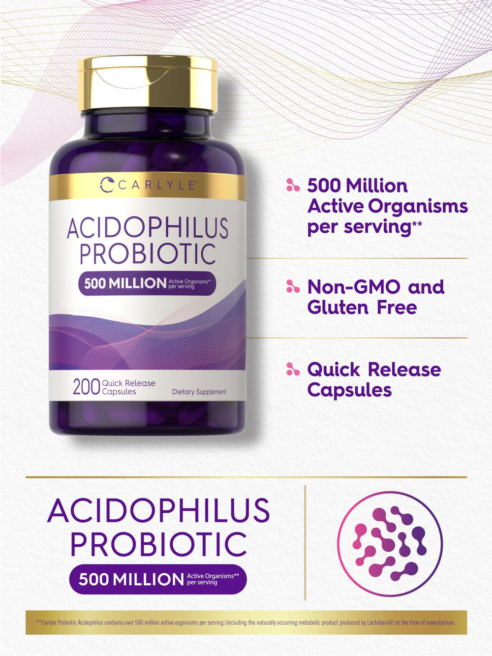 Non-GMO and gluten-free certification text on bottle