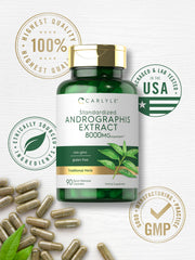 Herbal extract capsules on a clean surface