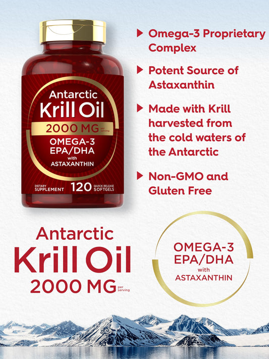 Product label showing EPA-DHA and astaxanthin information