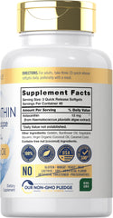 Softgel capsules with coconut oil illustration