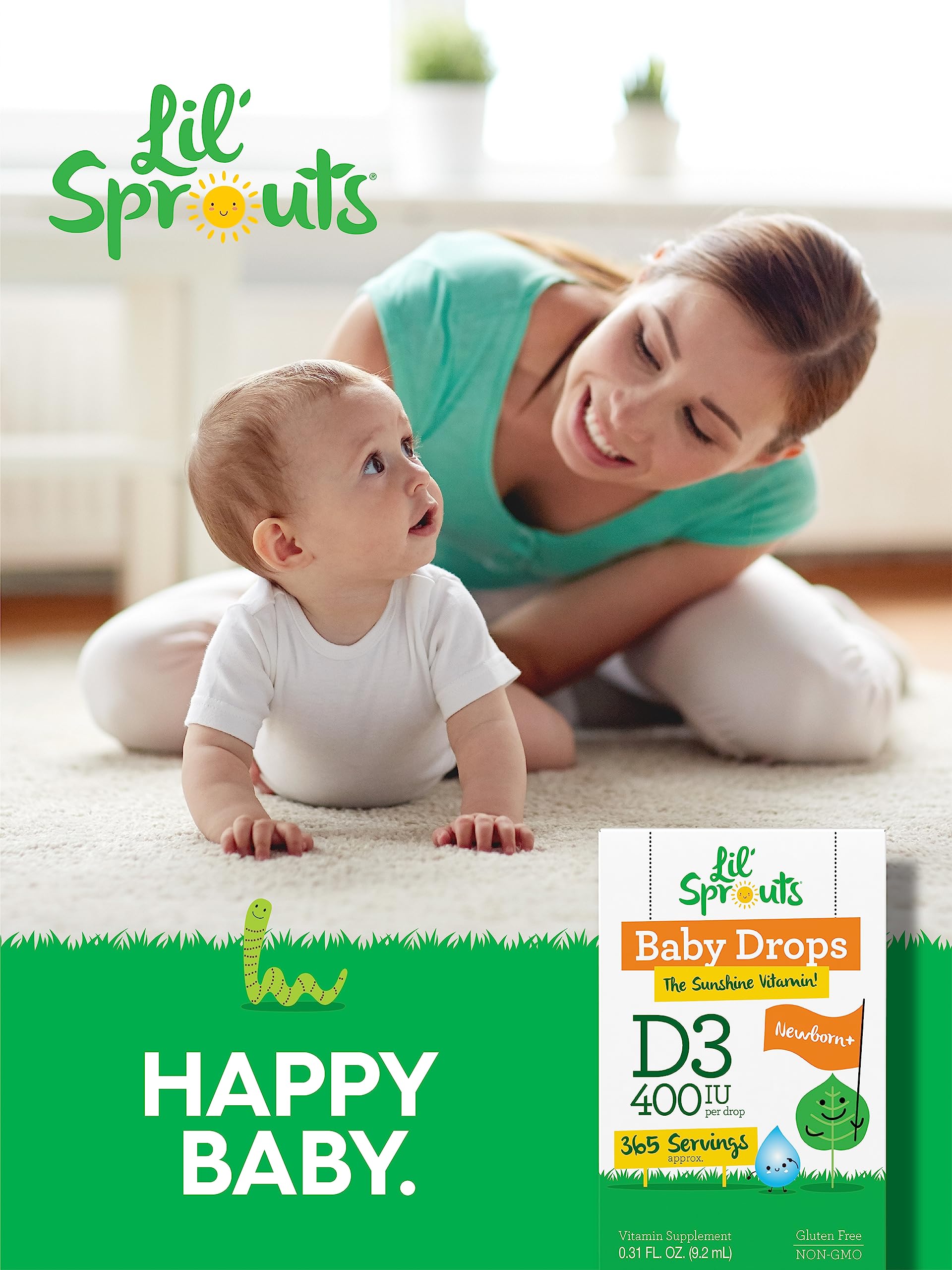 One-year supply concept with 365 servings shown on bottle