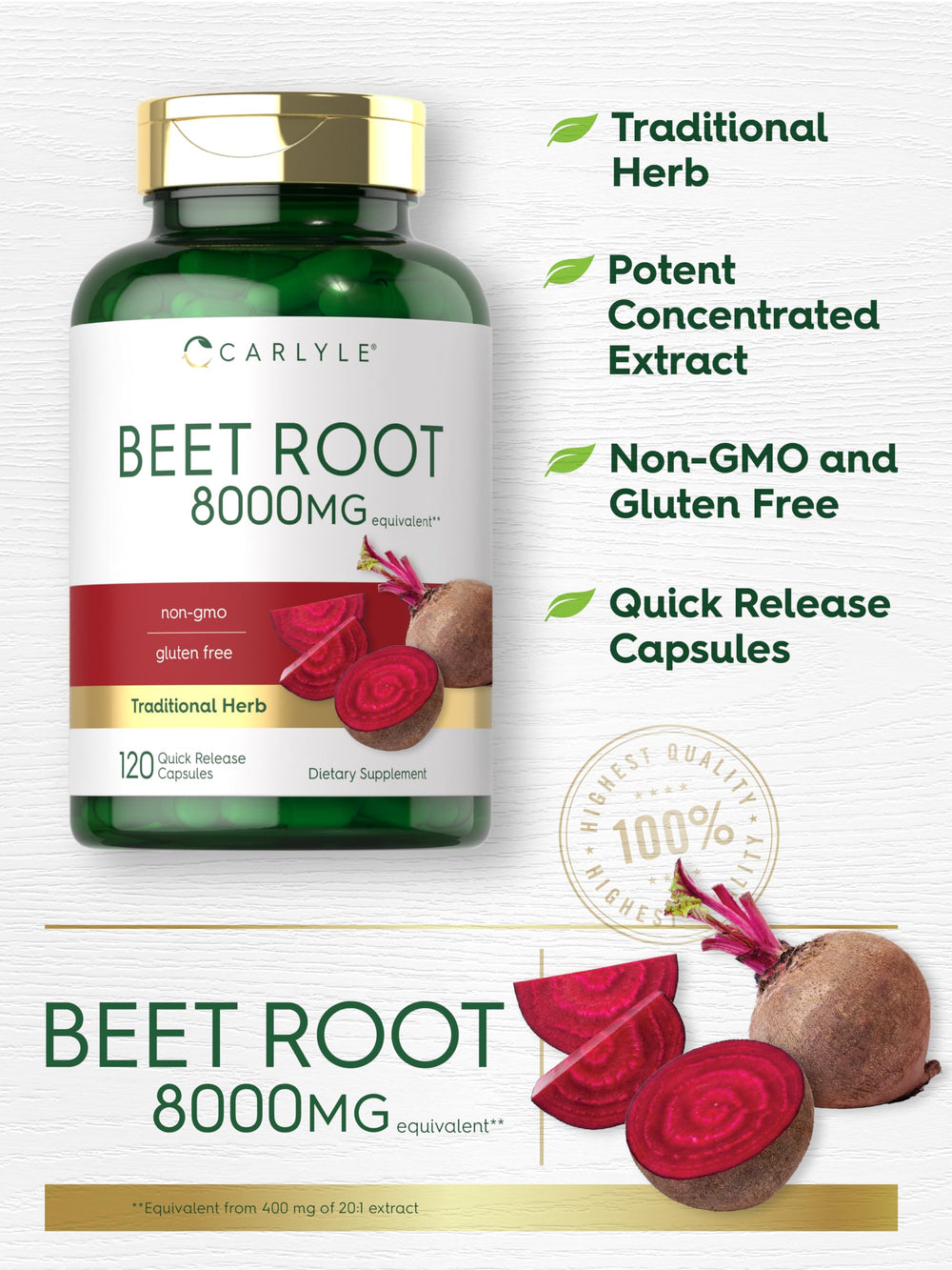 Recommended dosage of Beet Root capsules
