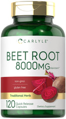 Carlyle Beet Root Capsules bottle front view with label