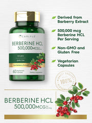 Carlyle Berberine HCL label on bottle