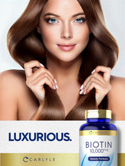 Non-GMO Carlyle Biotin 10000mcg bottle