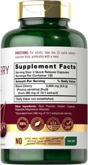 Close-up of Carlyle Black Cherry Extract concentrate label