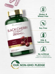 Non-GMO and gluten-free Carlyle Black Cherry Extract packaging