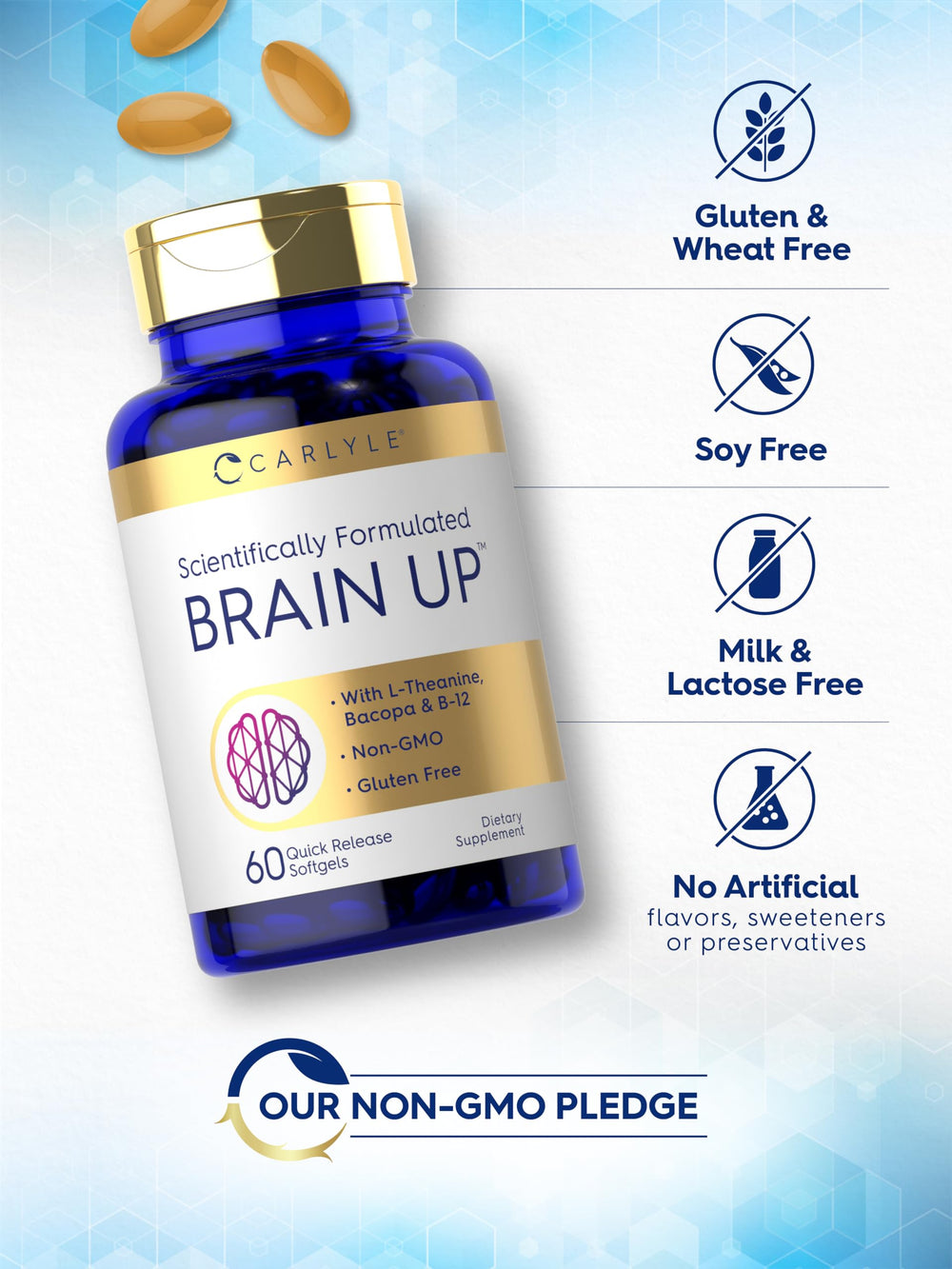 Lab-tested quality graphic for Carlyle Brain Up