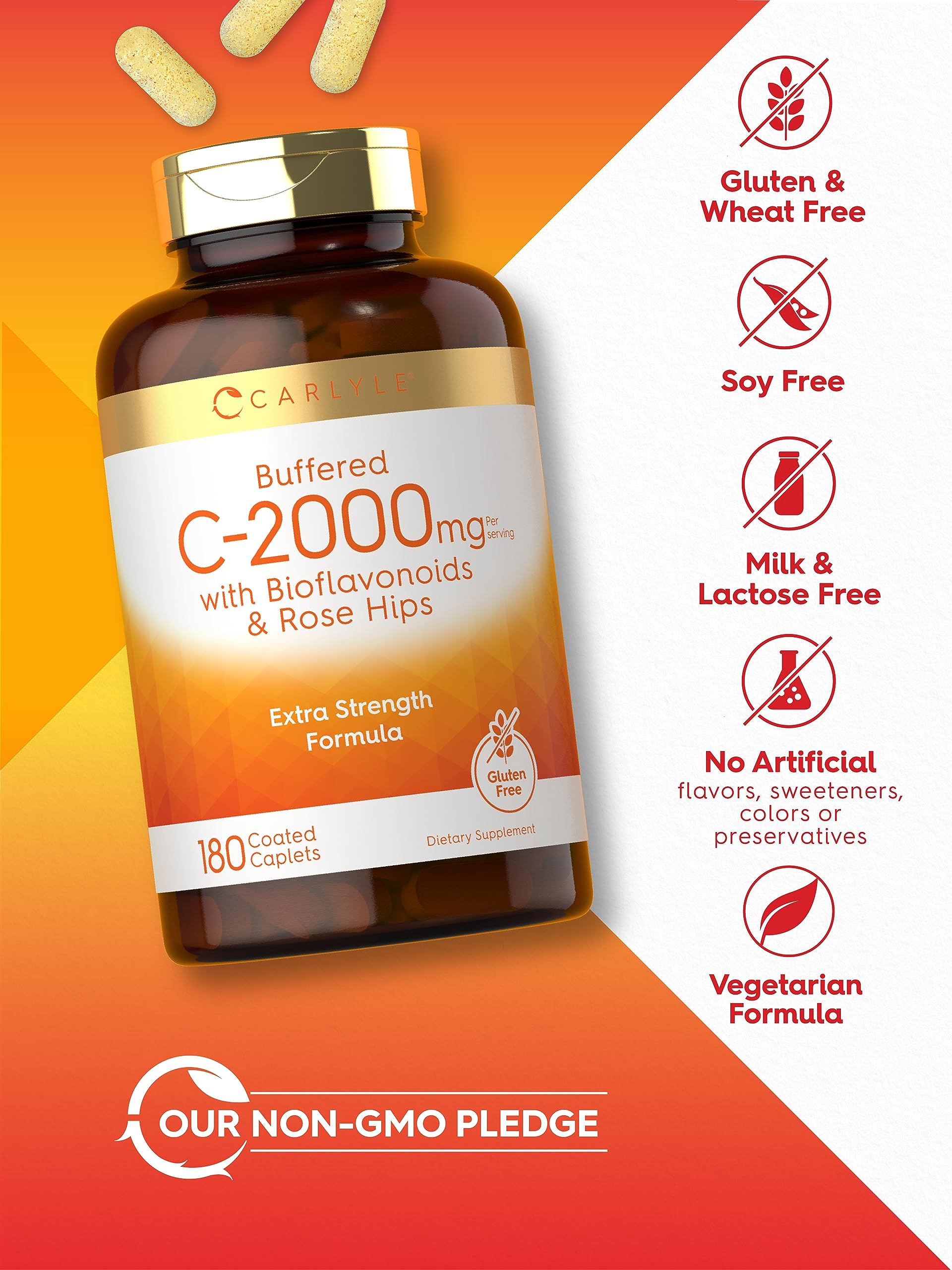 Carlyle Vitamin C laboratory tested ingredients label