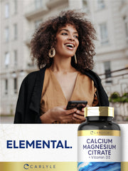 Carlyle Calcium Magnesium Citrate bottle on shelf