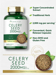 Packaging of Carlyle Celery Seed Extract Capsules