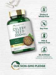 Two quick-release Celery Seed Extract capsules