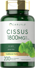 Carlyle Cissus Quadrangularis 1800mg bottle – 200 capsules