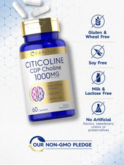 Carlyle Citicoline CDP Choline 1000mg label close-up