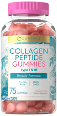 Carlyle Collagen Gummies Strawberry bottle front view