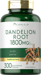 Bottle of Carlyle Dandelion Root 1800mg capsules