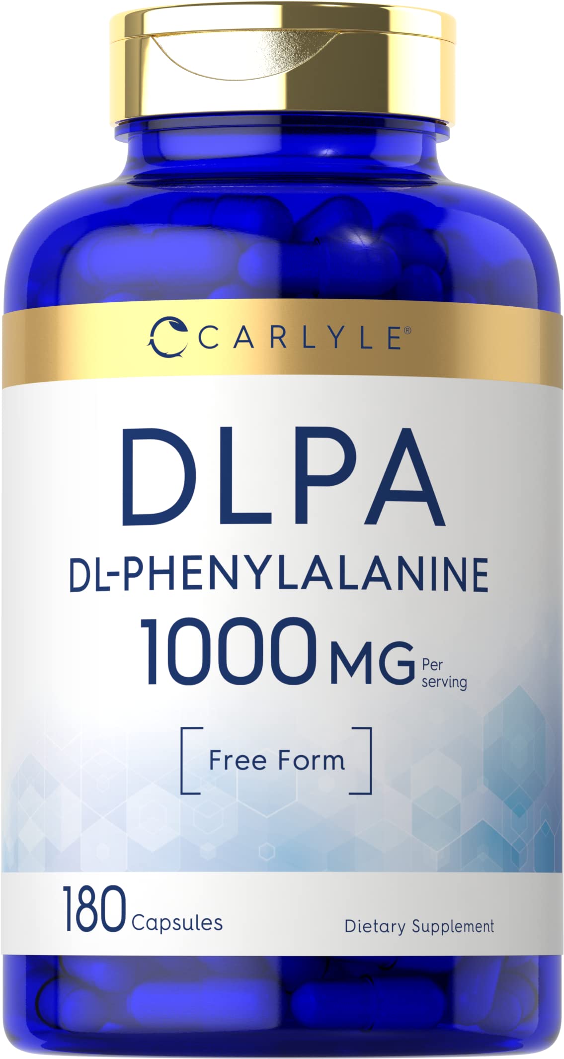 Carlyle DL-Phenylalanine 1000mg bottle label front
