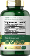 Back view of Carlyle Dong Quai capsules bottle with label