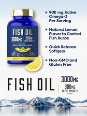 Non-GMO and Gluten Free Carlyle Fish Oil 90 Softgels