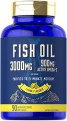 Carlyle Fish Oil 3000mg Lemon Bottle