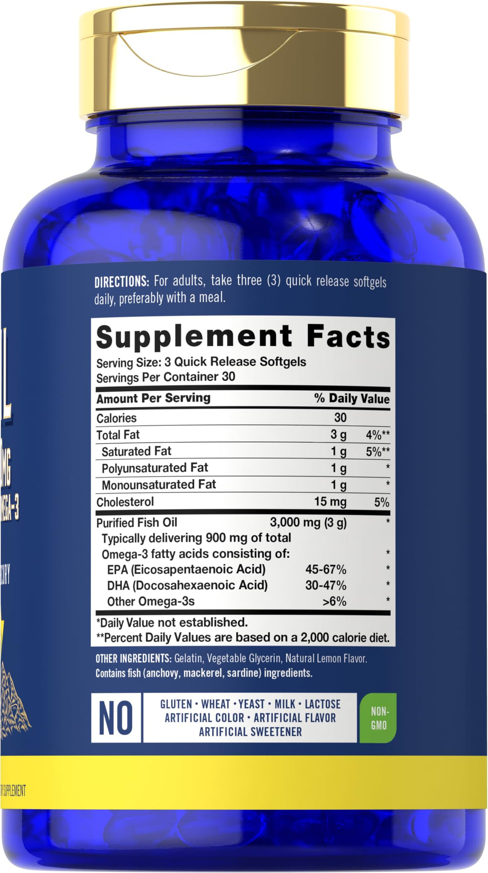 Omega-3 900mg per Serving Graphic