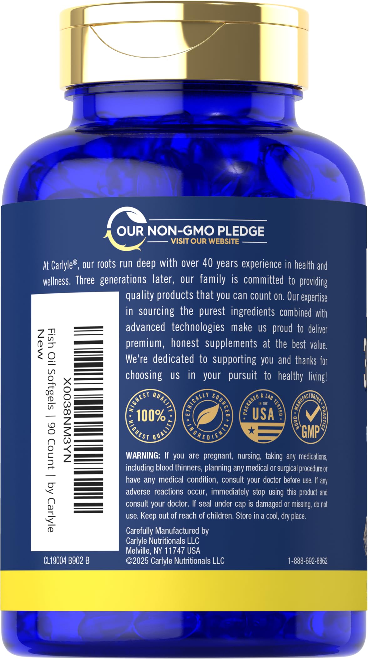 Purified Mercury-Free Fish Oil