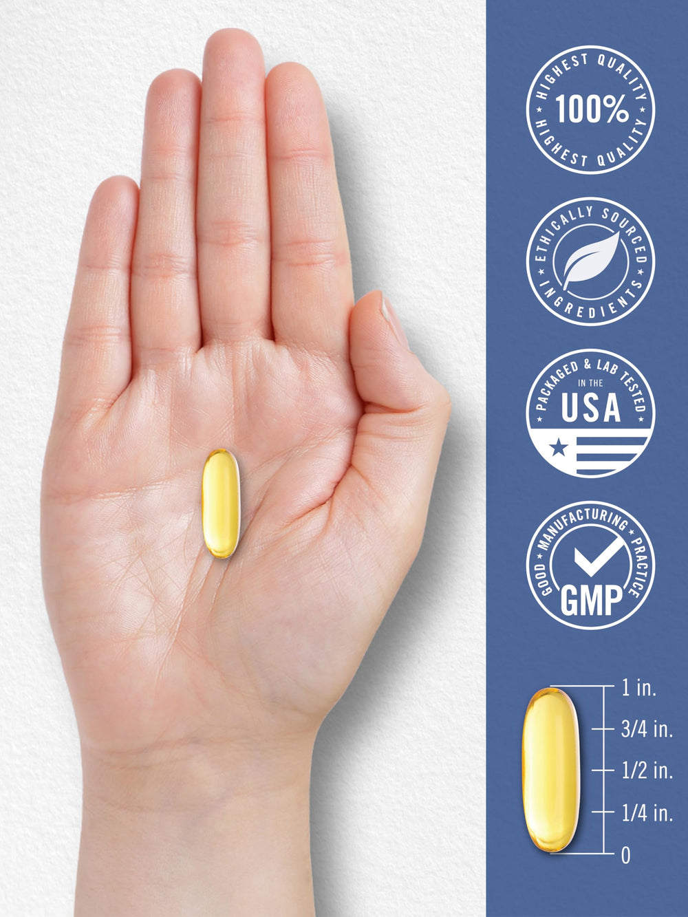 Front view of Carlyle Fish Oil 90-softgel bottle packaging