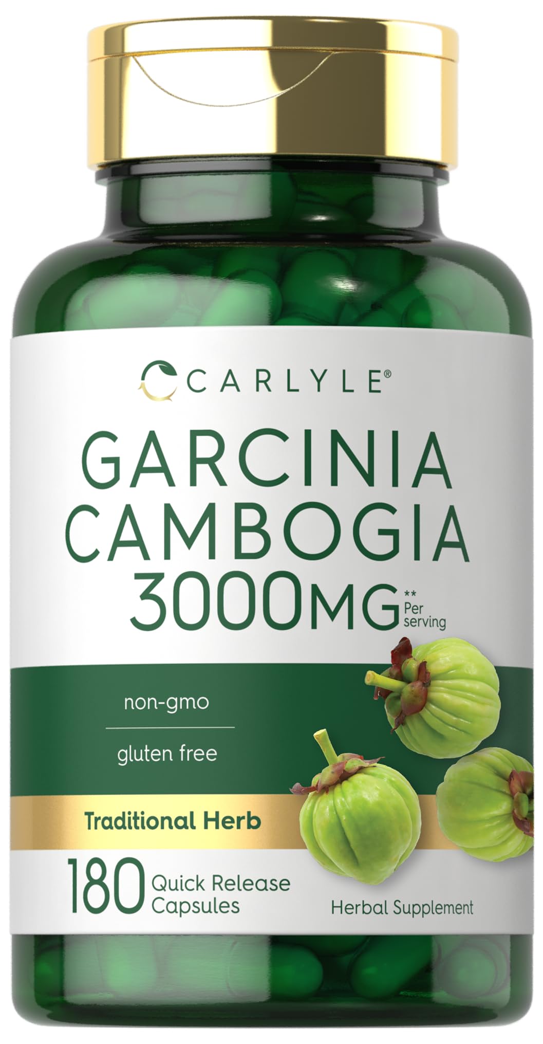 Carlyle Garcinia Cambogia Extract bottle - 180 capsules