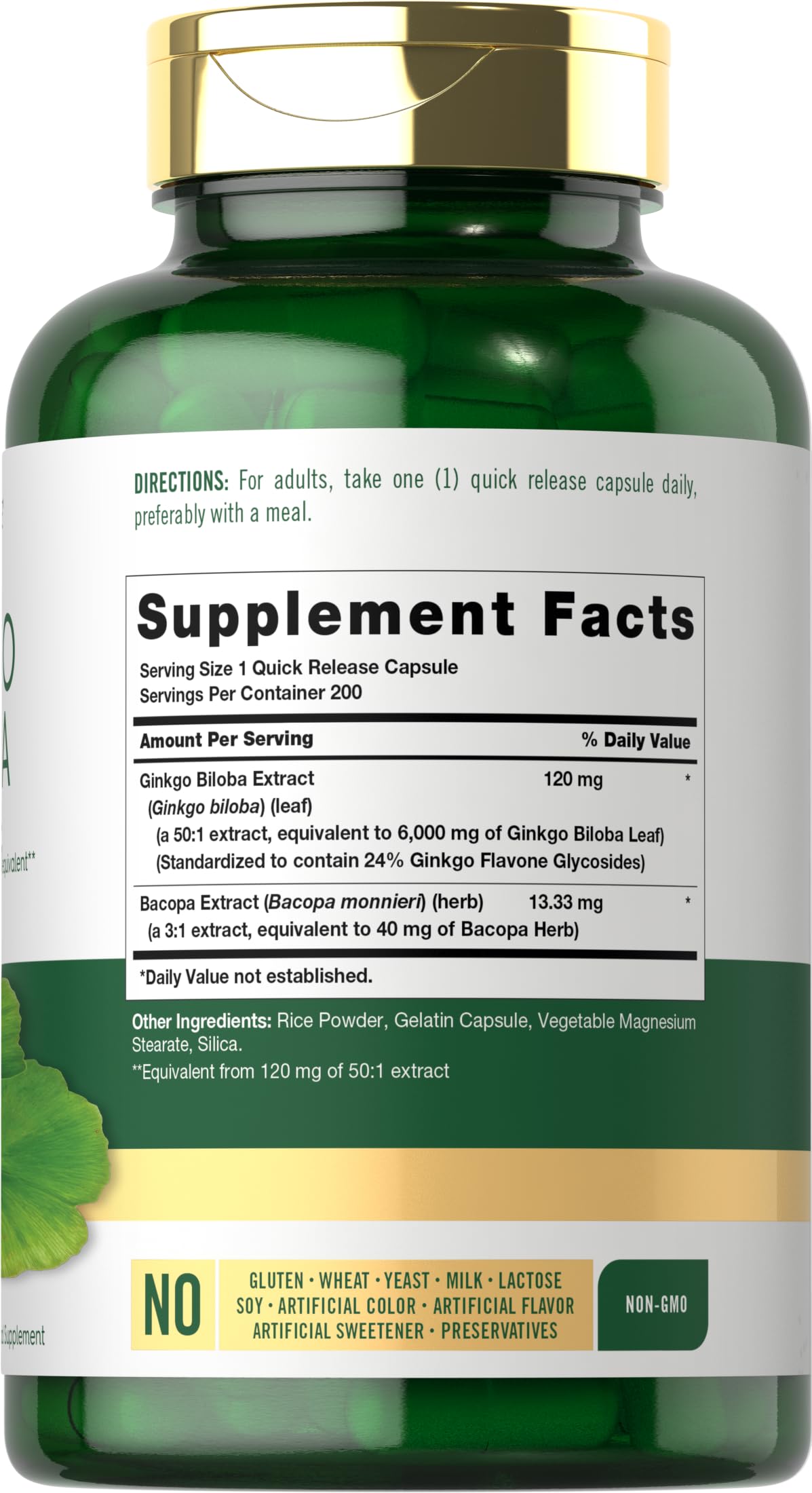 Carlyle Ginkgo Biloba pills bottle collection