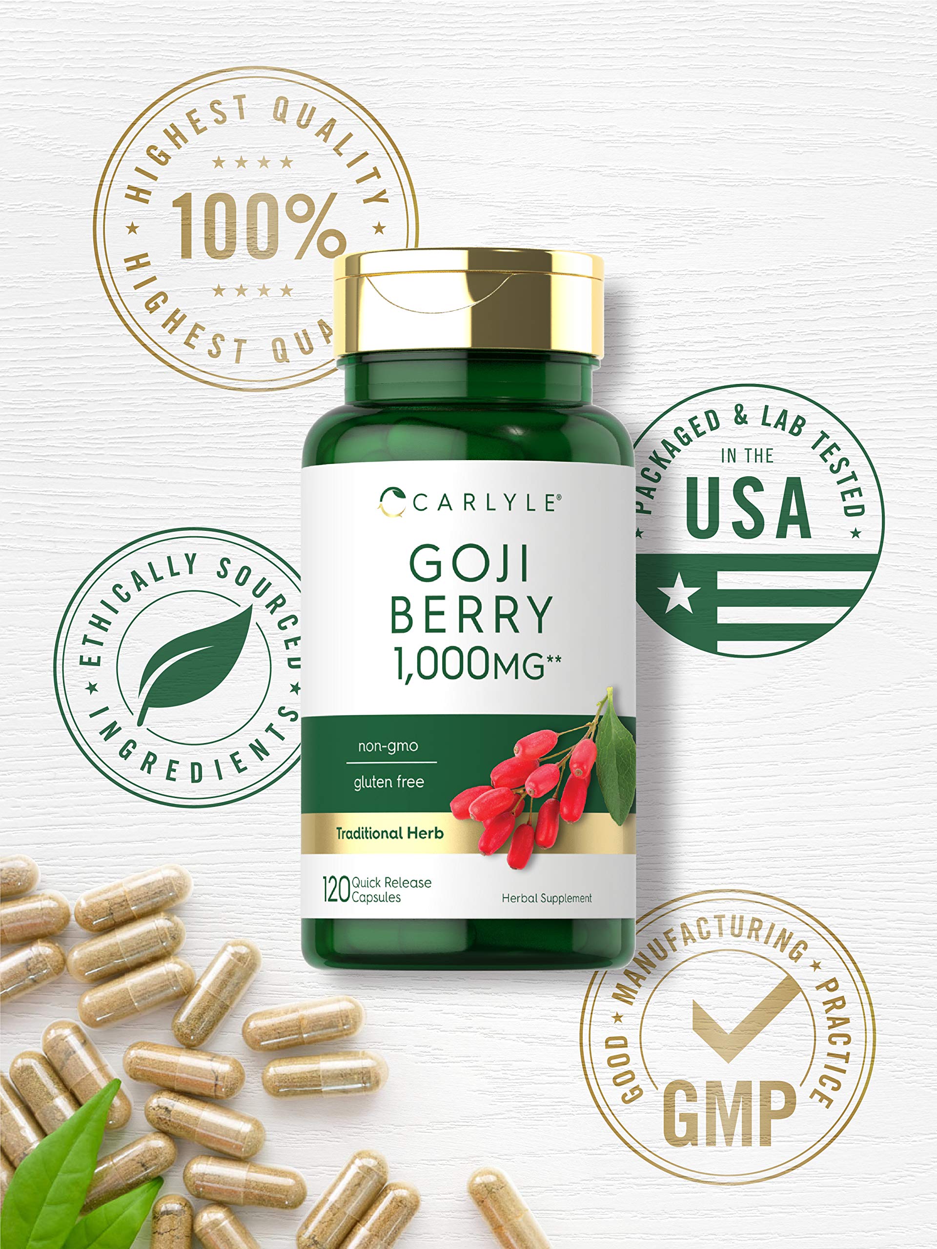 Non-GMO Gluten Free Carlyle Goji Berry packaging