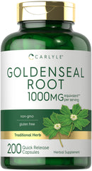 Carlyle Goldenseal Root Capsules 1000mg bottle
