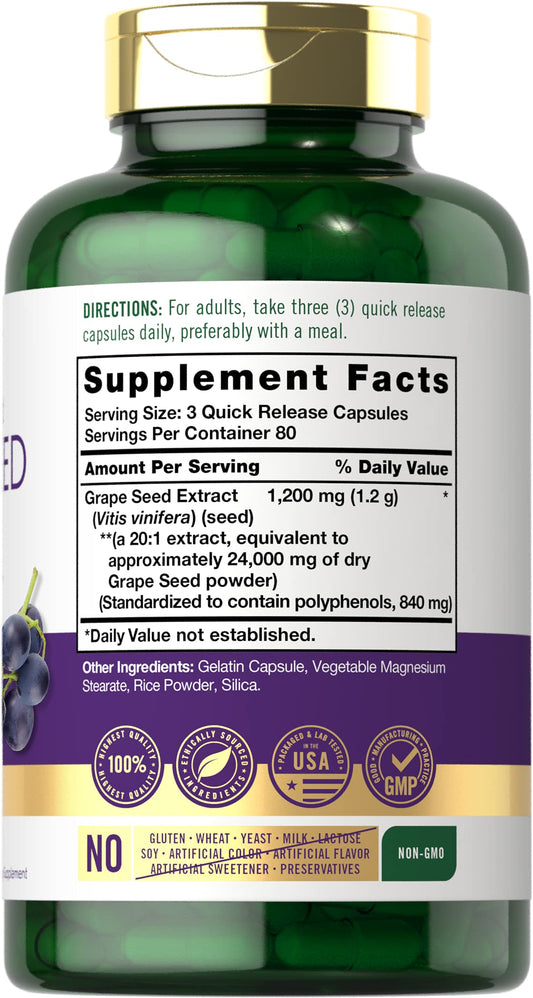 Close-up of label showing 24,000 mg equivalent per serving