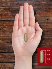 Nutritional supplement capsules displayed for reference