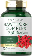 Carlyle Hawthorn Berry Complex 2500mg capsules bottle – 120 count