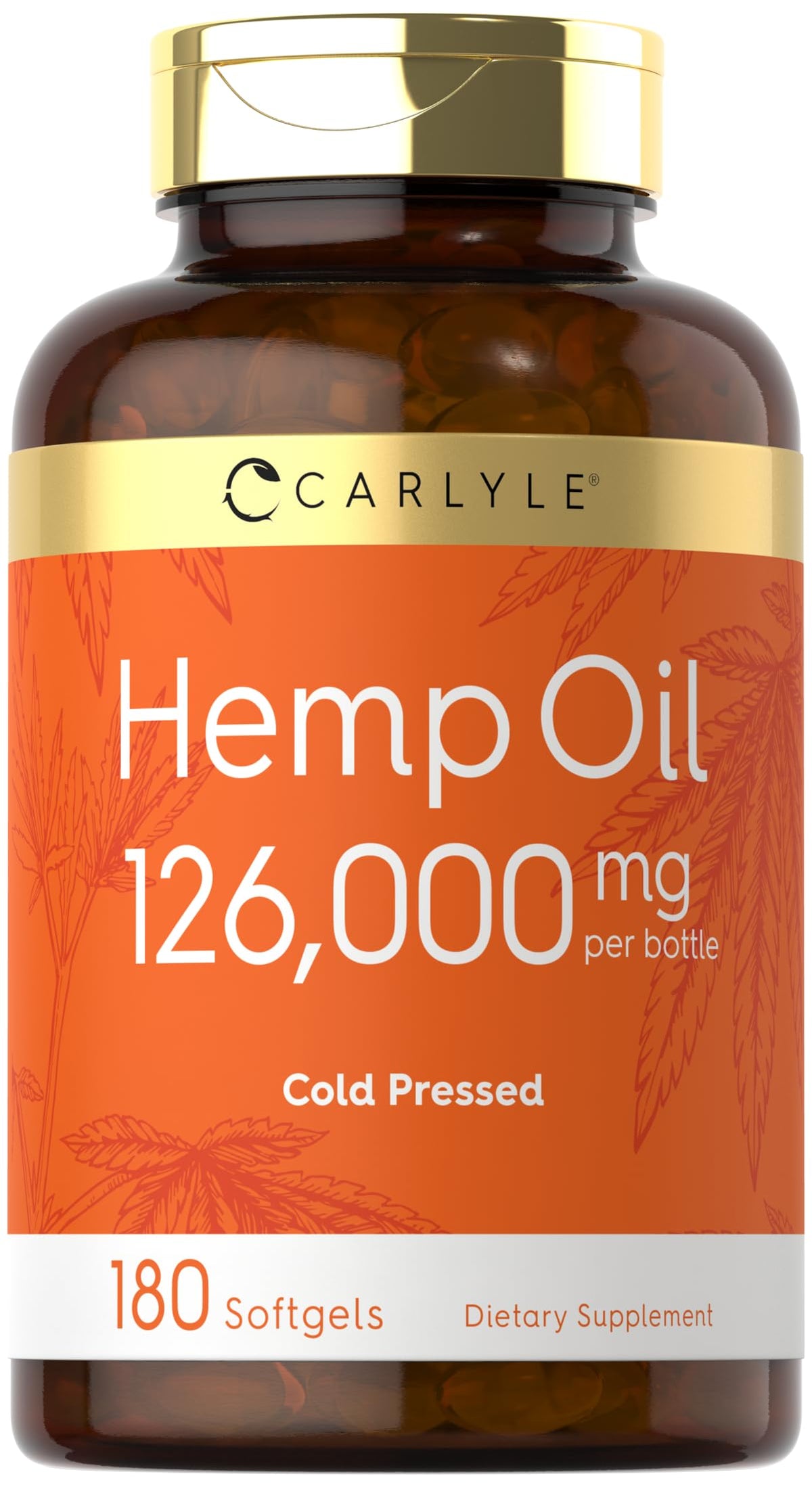 Carlyle Hemp Oil Capsules bottle and label