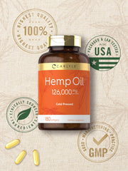 Carlyle Hemp Oil Capsules bottle from front