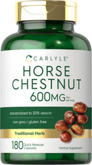 Carlyle Horse Chestnut Extract bottle - 600 mg, 180 capsules (hero image)