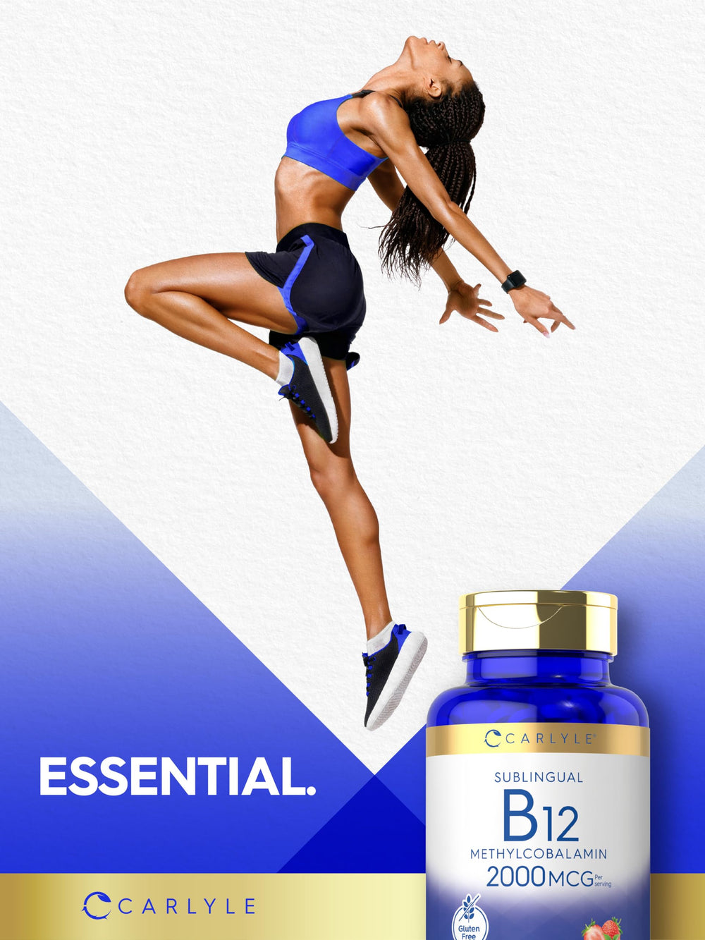 Berry flavor sublingual vitamin B12 tablets dissolving