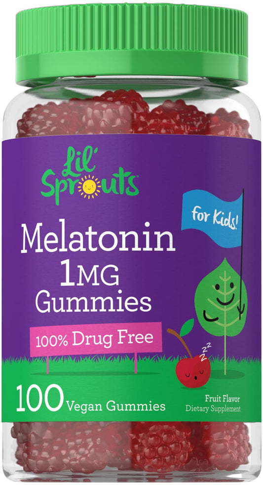 Carlyle Kids Melatonin Gummies main bottle with fruit flavor