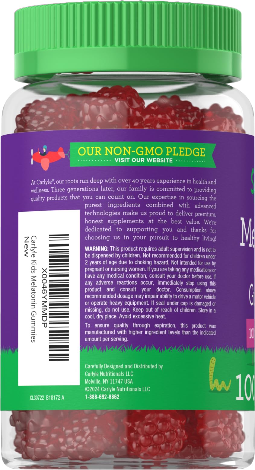 Carlyle Kids Melatonin Gummies packaging