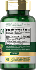Carlyle Kudzu Root 100 Capsules – back label
