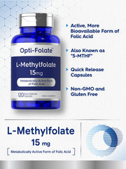 Capsules from Carlyle L-Methylfolate 15mg bottle