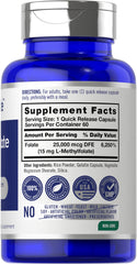 Carlyle L-Methylfolate 15mg bottle side view