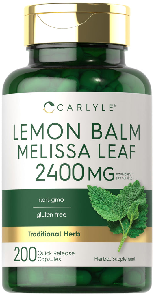 Carlyle Lemon Balm Capsules bottle front label