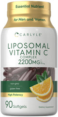 Carlyle Liposomal Vitamin C bottle with 2200 mg per serving