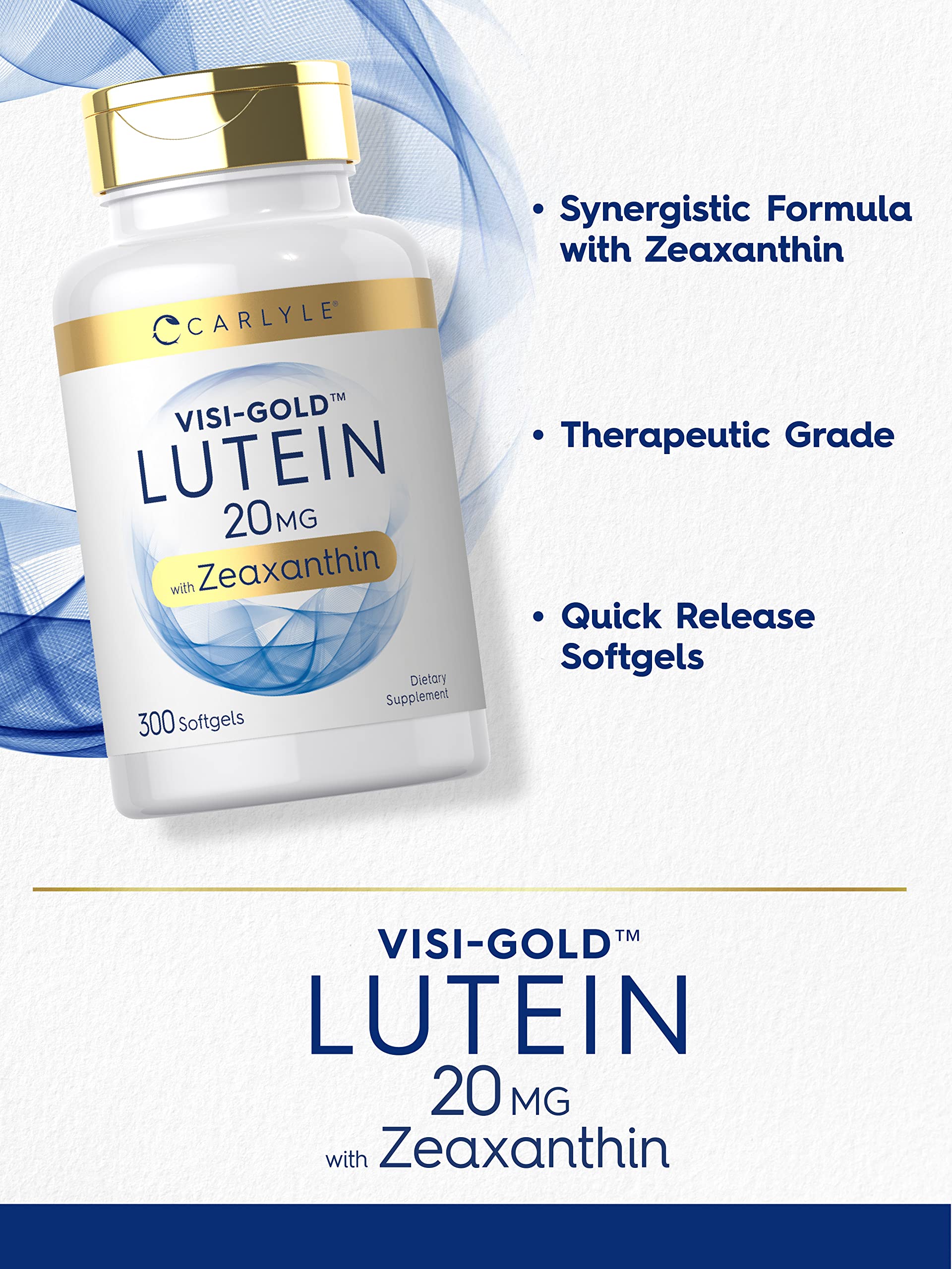 Close-up of ingredients and Marigold-derived Lutein & Zeaxanthin