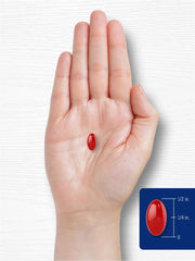 Lifestyle shot of eye health vitamins bottle on a table