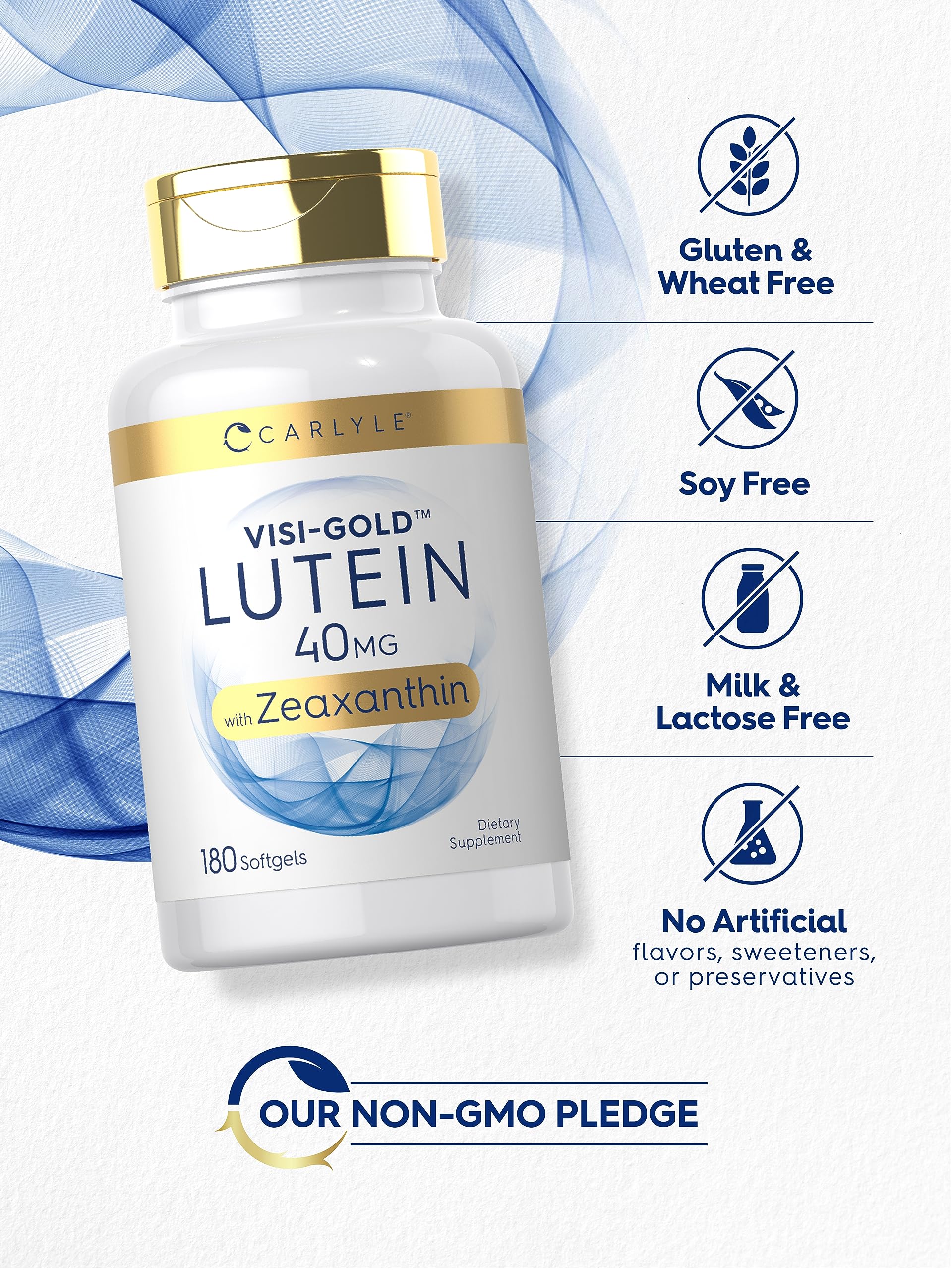 Supplement facts panel for Carlyle Lutein Zeaxanthin